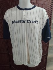 Vintage MasterCraft Boats Baseball Jersey Shirt Adult XL 80s 90s Boating