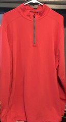 Dry 18 Snake Eyes Men 2 XL Red Pullover Quarter Zip long sleeve Shirt