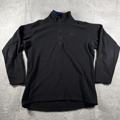 Vintage Patagonia Pullover Mens XL Black Capilene Fleece USA 90s Base Layer