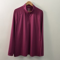 Rhone Session 1/4 Zip Pullover Mens 2XL XXL Purple Long Sleeve Spandex