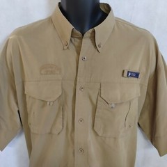 Khaki Vented Fishing Shirt Regatta Sport XL Short Sleeve