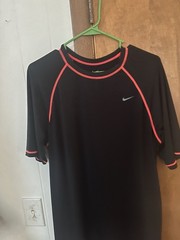 Nike Men’s Medium Black And Red Running Shirt Very Nice