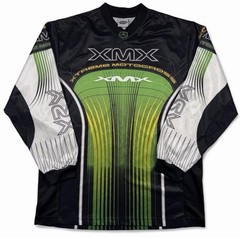 Vintage Y2K XMX Extreme Motocross Jersey Mens M Racing BMX MX Green Black