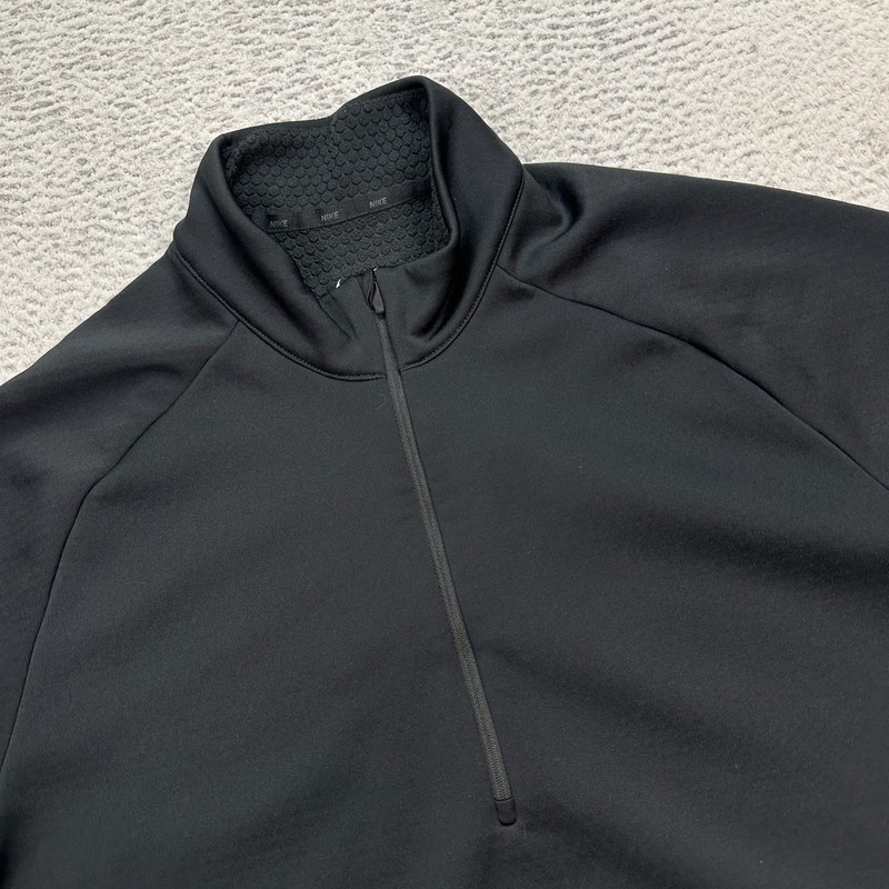 Nike Therma Sphere Jacket Men's Size XL Black 1/4 zip grid fleece gallery