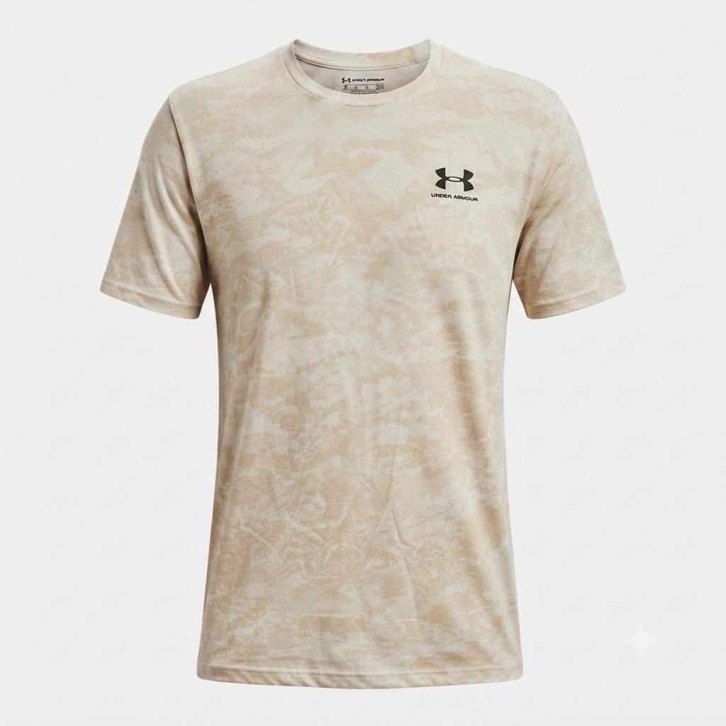 Under Armour HeatGear Camo Performance T-Shirt Men’s XXL Beige Short Sleeve gallery