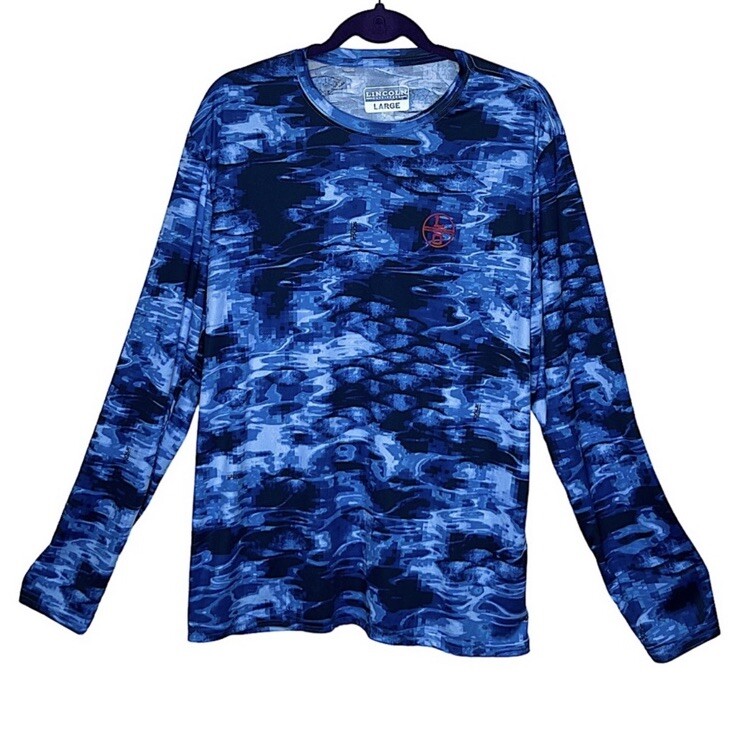 Lincoln Outfitters Bluefin Men’s LG Long Sleeve Sun Swim Tech Fish Boat
