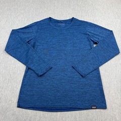 Patagonia T-Shirt Womens Small Blue Capilene Cool Daily Long Sleeve Performance