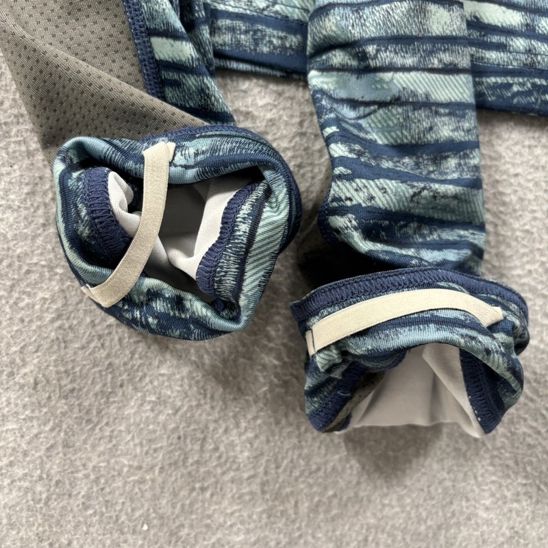 Simms SolarFlex 1/4 Zip Pullover Mens Medium Blue Camo Long Sleeve Fishing gallery