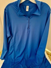 Perfect Layering Piece! Expert Performance Royal Blue 1/4 Zip Men’s L. Pullover.
