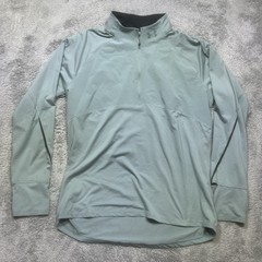 Under Armour Qualifier Run 2.0 ½ Zip Mens XL Green Fitted Thumb Holes Activewear