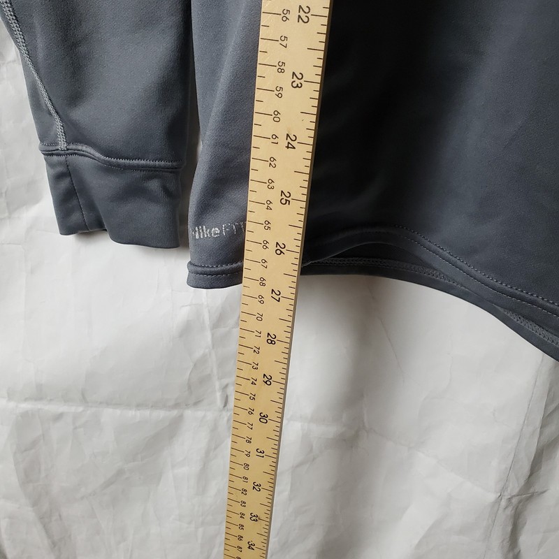 Nike Pro Shirt Mens M Gray Fitted Compression Dri-Fit Team Fit Dry 259863 Vtg gallery