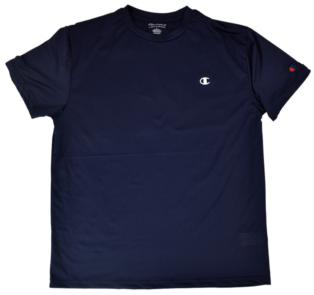 Champion Authentic Activewear Mens Navy Breathable Mesh Shirt NWT M gallery