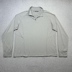 REI Co-op Pullover Mens XL Gray 1/4 Zip Lightweight Athletic Performance Stretch