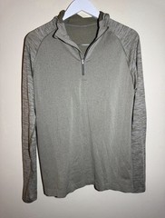 Metal Vent Tech Hoodie Half Zip Long Sleeve Sz Medium