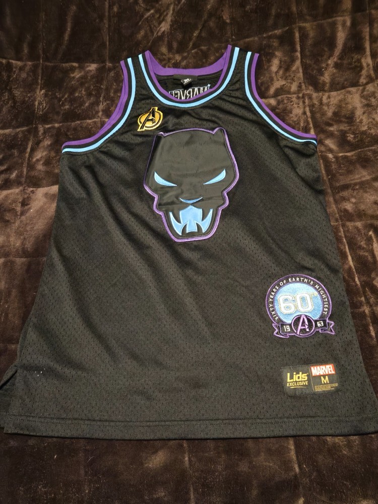 Marvel Avengers T'Challa #63 Basketball Jersey SIZE Med/Medium-Lids Exclusive!