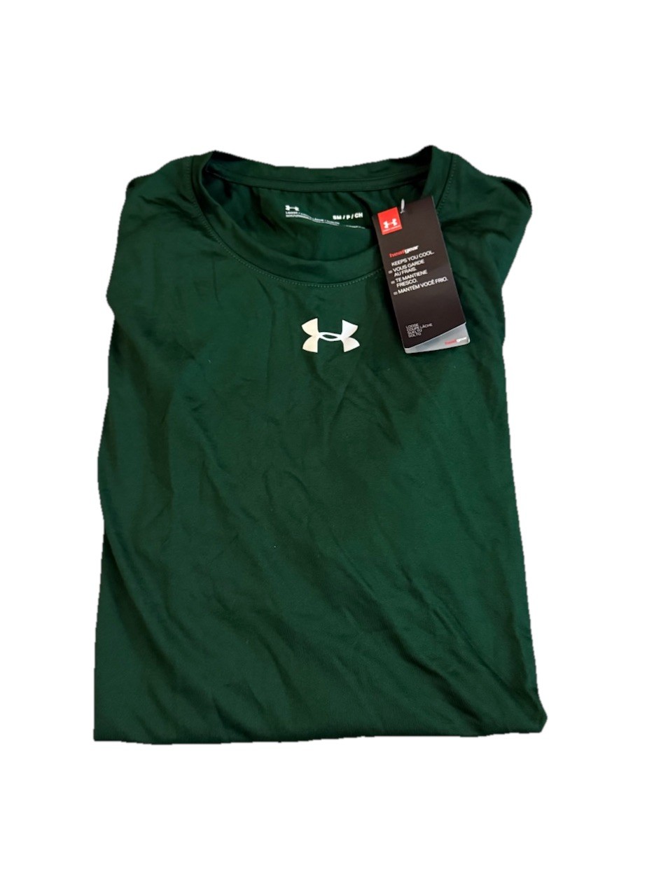 NEW Men's Under Armour Forest Green Heatgear Short Sleeve Shirt NWT Ships Free! gallery