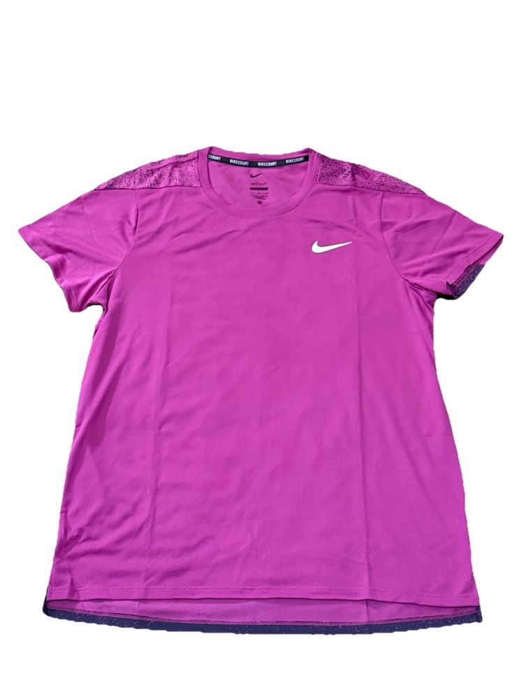 Nike Court Dri-FIT Slam Tennis T-Shirt Fuchsia FQ2018-518 Men’s Size XL