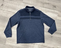 Bolle Men’s Performance 1/4 Zip Pullover Shirt Blue Size Large Preppy Golf EUC