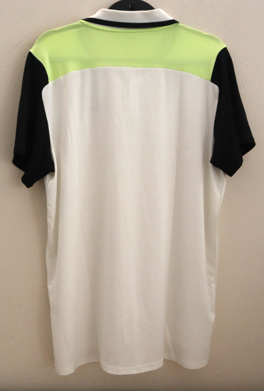 Nike Court FD5314-101 Men's Sz L White Dri-Fit Advantage S/S Tennis Polo Shirt gallery