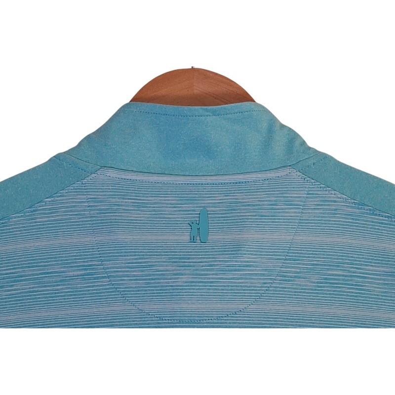 Johnnie-O Bert 1/4 Zip Pullover Shirt Men's XL Golf Baja Blue MSRP $128 gallery