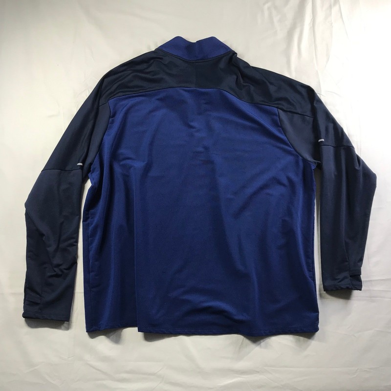 Nike Running Dri-FIT 1/4 Zip Pullover Blue Navy Mens 4XL CU6073-452 gallery