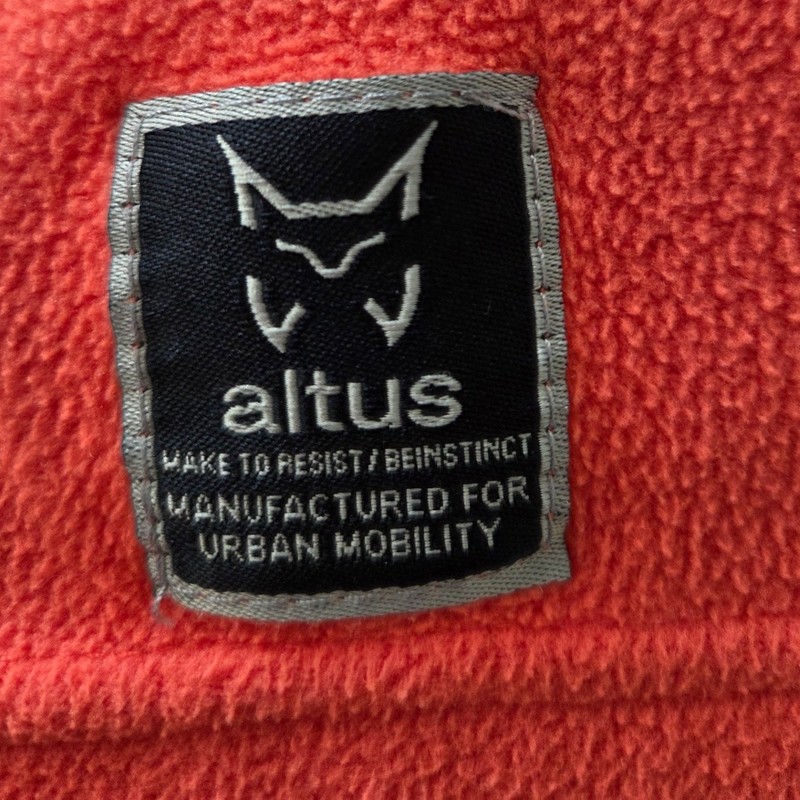 Altus Orange Fleece Quarter Zip Pullover Long Sleeve Top Size S Outdoor Hiking gallery