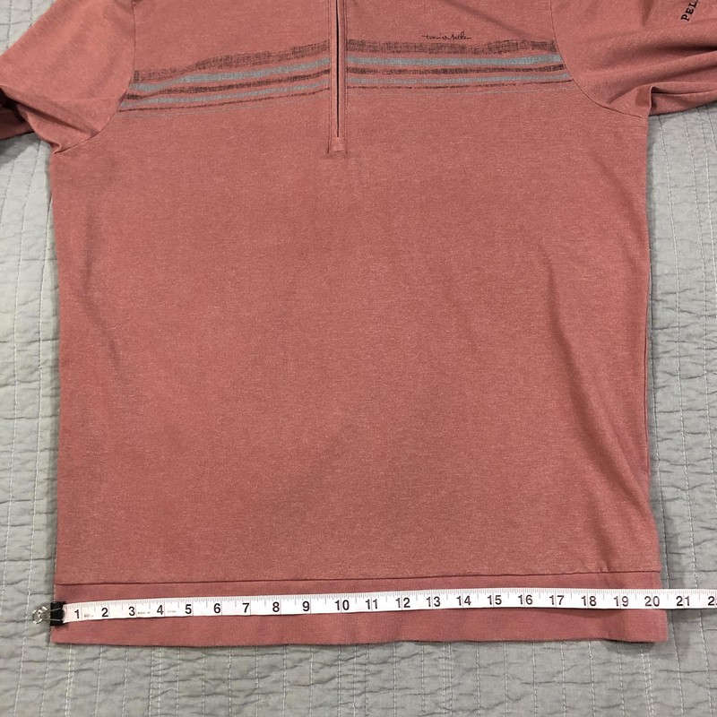 Travis Mathew Pullover Mens Large Brown 1/3 Zip Long Sleeve Pelican Hill Golf gallery