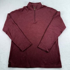 Mizzen Main Pullover Men Extra Large Red 1/4 Zip Stretch Performance Golf