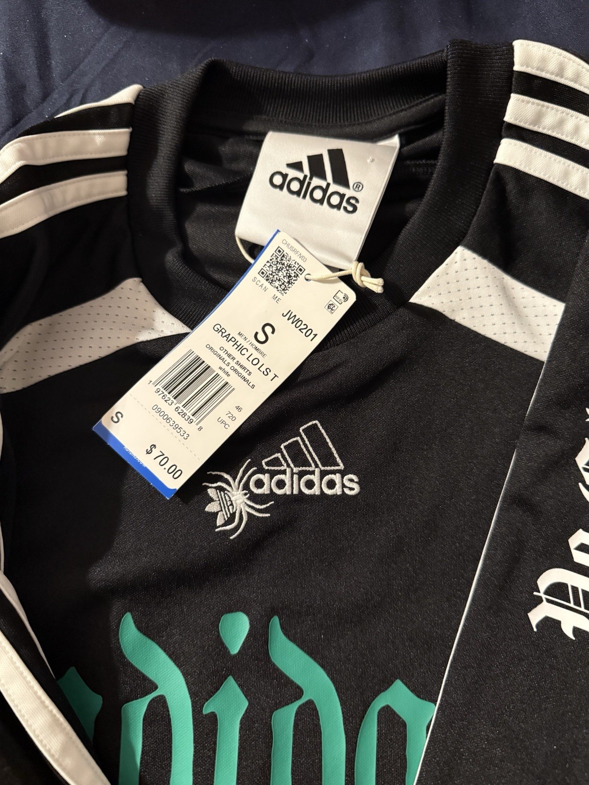 Adidas Spiders Goalkeeper Loose Long Sleeve Shirt Men's Size small Loose Fit NWT gallery