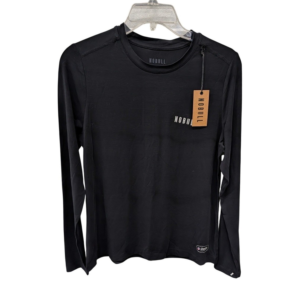 Nobull NWT Men's NFL Combine Authentic Long Sleeve Training Shirt Black- Large