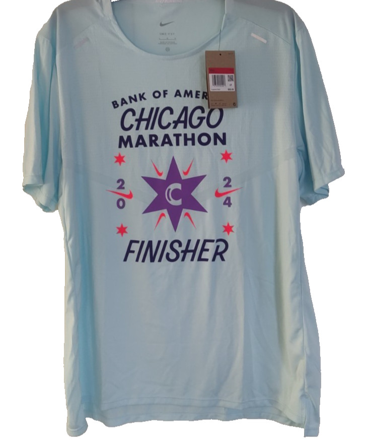 Nike Men's Dri-FIT Rise 365 2024 Chicago Marathon Finisher Graphic T-Shirt L gallery