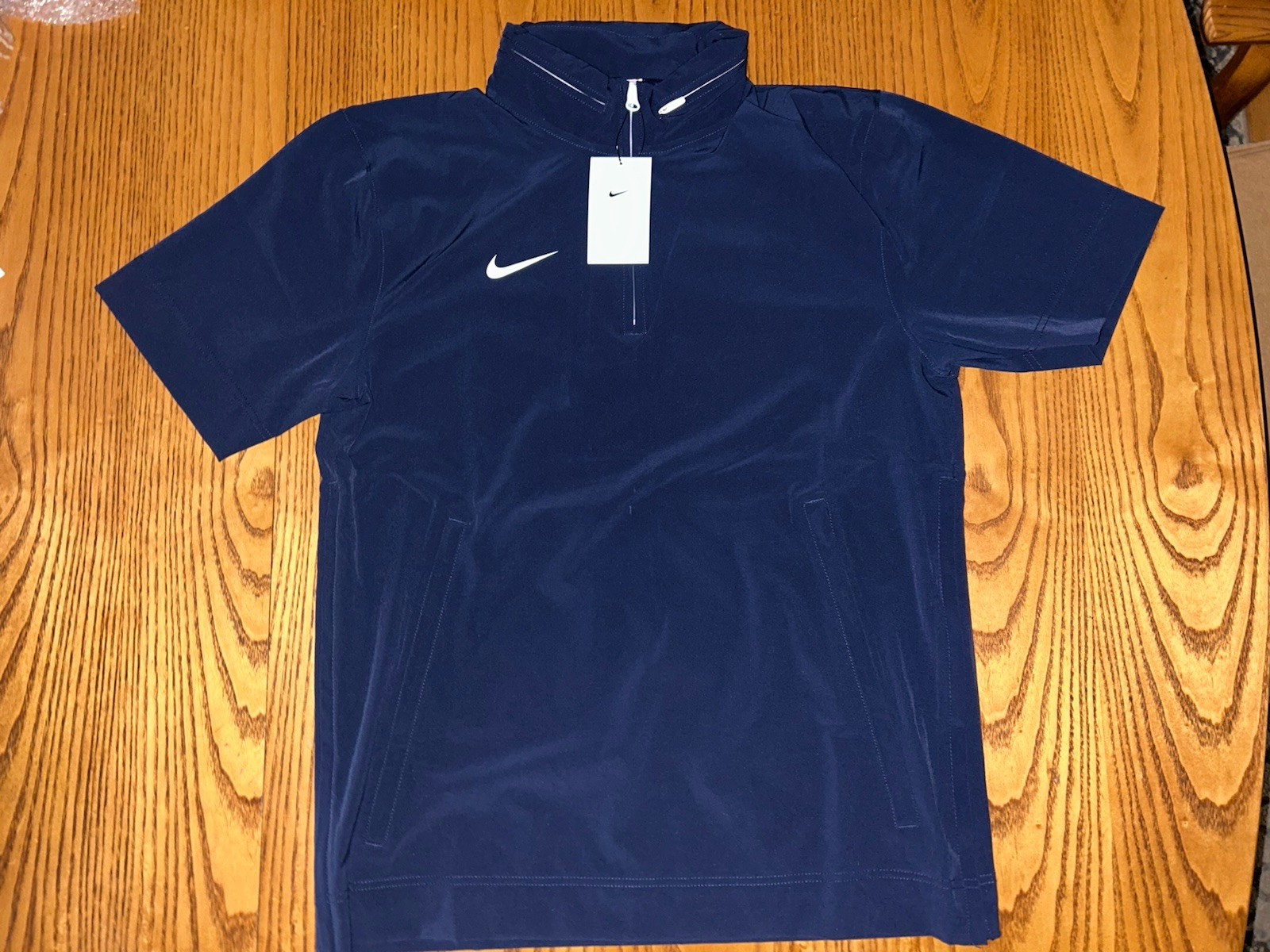 NIKE MEN'S FOOTBALL COACHING 1/4 ZIP SHORT SLEEVE HOT JACKET MEDIUM gallery