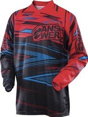 NWT ANSWER SYNCRON TUCKER ROCKY MOTOCROSS JERSEY RED BLACK BLUE SIZE MENS XL