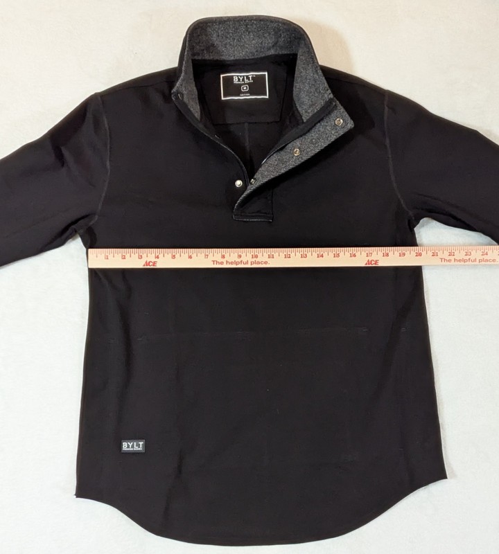 BYLT Jacket Mens Medium Gray Black Fairway Drop Cut Pullover Outdoor Hiking A2* gallery