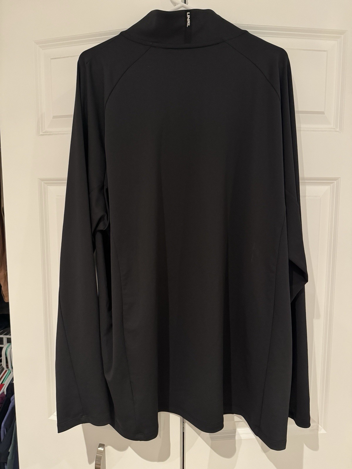 UNRL Mens Ultra Lightweight 1/4 Zip Pullover Size 3XL Black gallery
