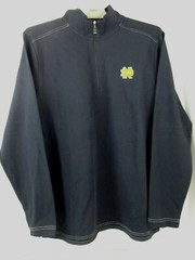 Tommy Bahama Notre Dame ISLANDZONE Pullover Men Dri Fit 1/4 Zip Train Sz M NWT