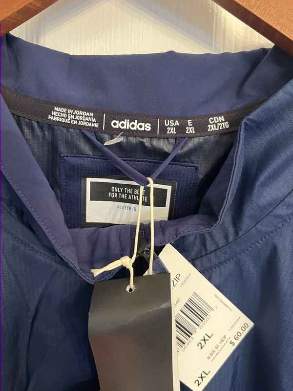 Adidas Men’s 1/4 Zip Pullover 2XL Navy Blue New w/ Tags $60 MSRP gallery