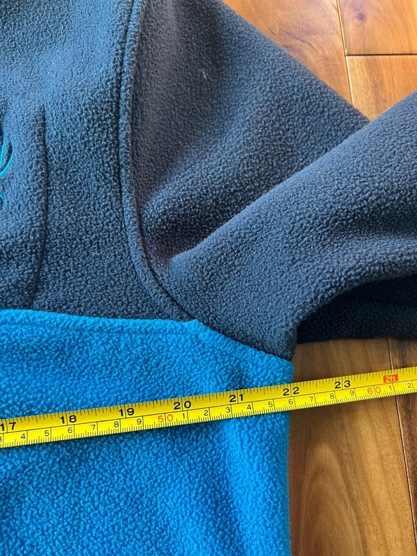Spyder Mens Size L 1/4 Pullover Frontier Blue Polar Fleece 71D64051 gallery