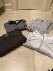 Lot of 4 Mixed Brand Men’s Various Shirts Size XL 2 Under Armor ROWN Solaris EUC