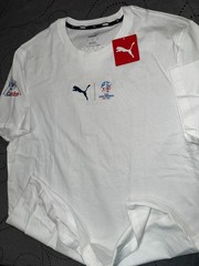 PUMA USA SOCCER FOOTBALL COPA AMERICA 2024 WHITE COTTON SHIRT SIZE L MEN NWT $35