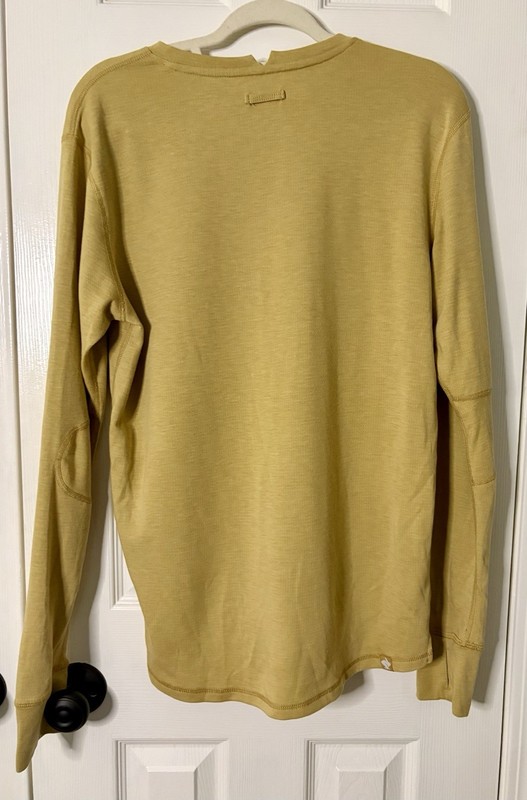 Mens Rabbit Running Layer One Long Sleeve Performance Solid Shirt - Yellow, M gallery