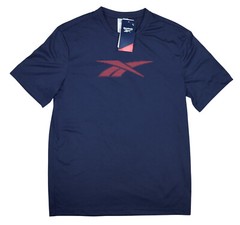 Reebok Vector Logo Graphic Short Sleeve Crew Neck Performance Men’s T-Shirt NWT