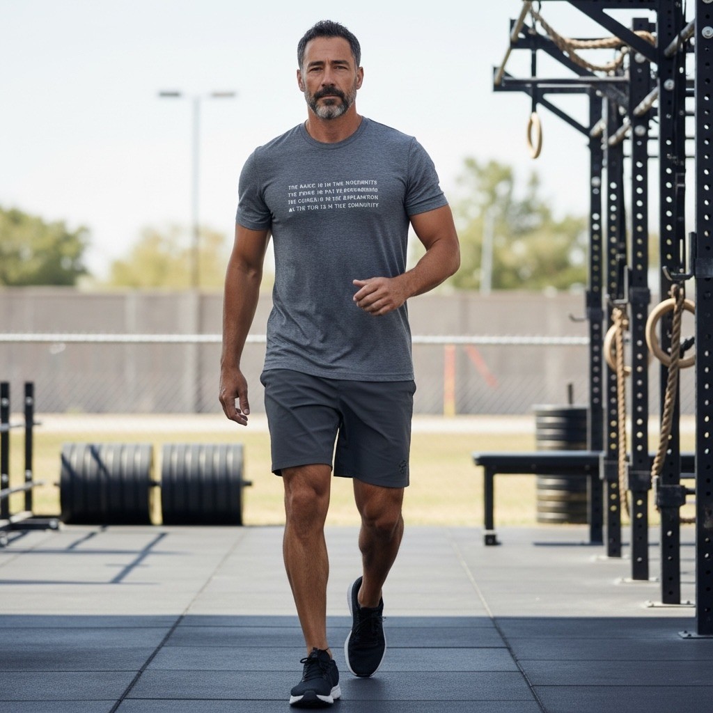 NOBULL Mens CrossFit Graphic Training T-Shirt Heather Gray Size M Quote Tee gallery