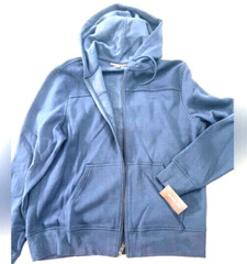 🔥MICHAEL KORS ZIP HOODIE JACKET MIDNIGHT RESORT 1 #KF85H4C65E SIZE XL NWT $98