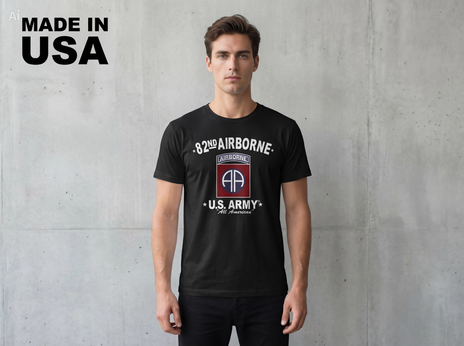 NEW 82nd Airborne Division Retro - TEE SHIRT SIZE S-2XL MADE IN USA gallery