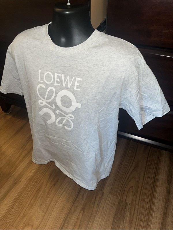 Loewe x On Cloud T-Shirt Gray Regular Logo Short Sleeve Athletic Running gallery