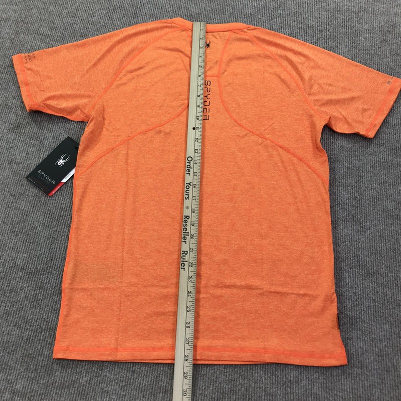 Spyder Rash Guard Shirt Mens Small Orange UPF 30+ Quick Dry Surf Swim S923154 gallery