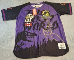 Headgear Classics Jurassic Park X OVO Men’s Baseball Jersey 2XL Toronto Raptors