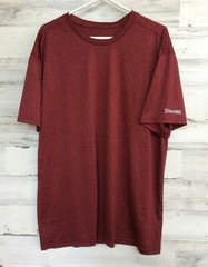 SPALDING Tennis Shirt Breathable Fabric Athletic Men’s XL – Maroon