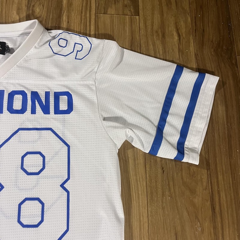 Diamond Supply Co. Shirt Mens Medium White 98 Mesh Football Jersey Skate Top gallery